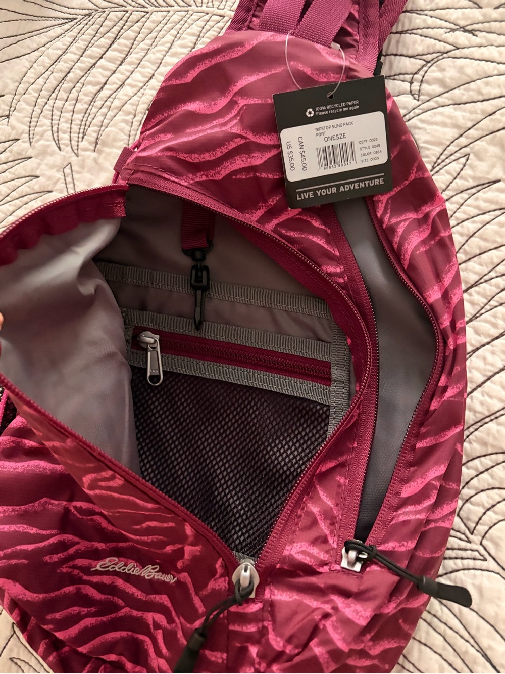 Eddie Bauer Ripstop Sling Pack - Picture 3 of 4